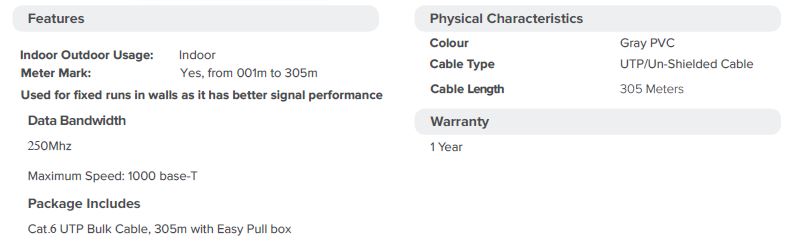 Product information