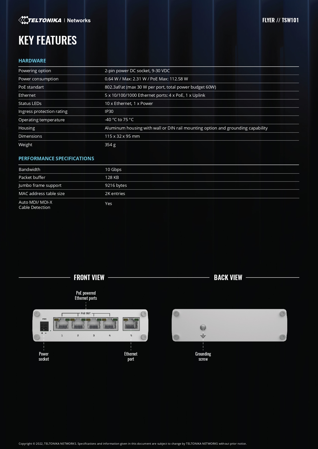Product information