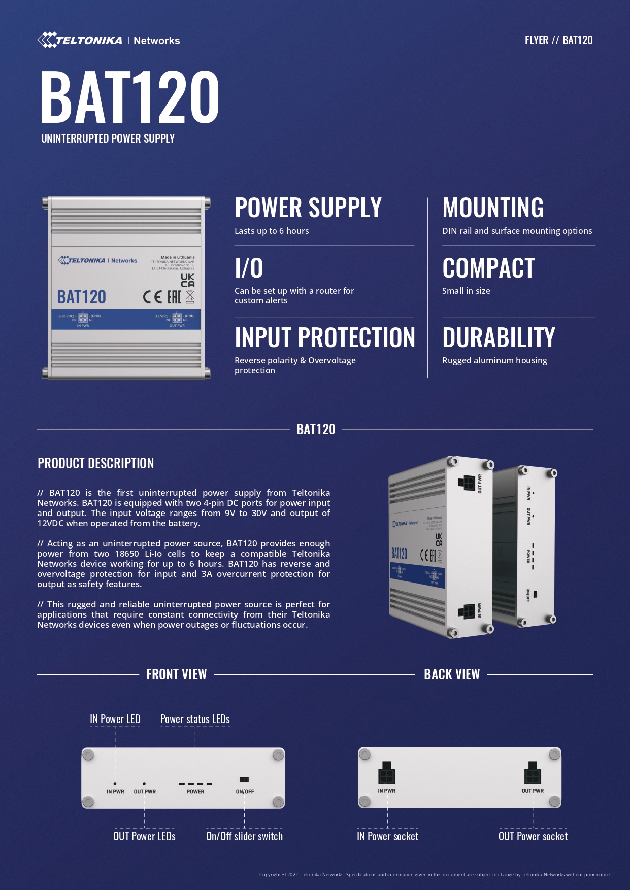 Product information