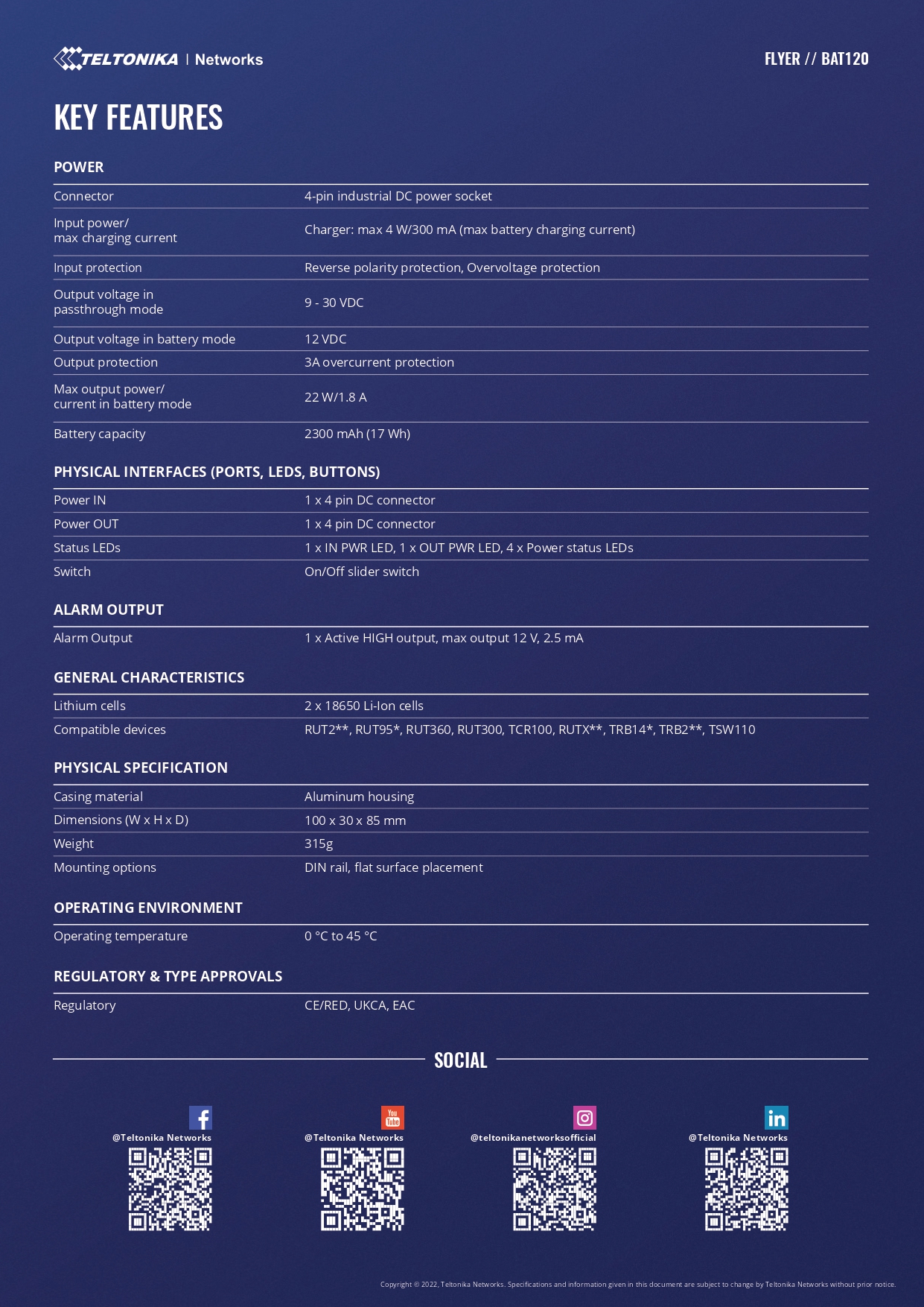 Product information