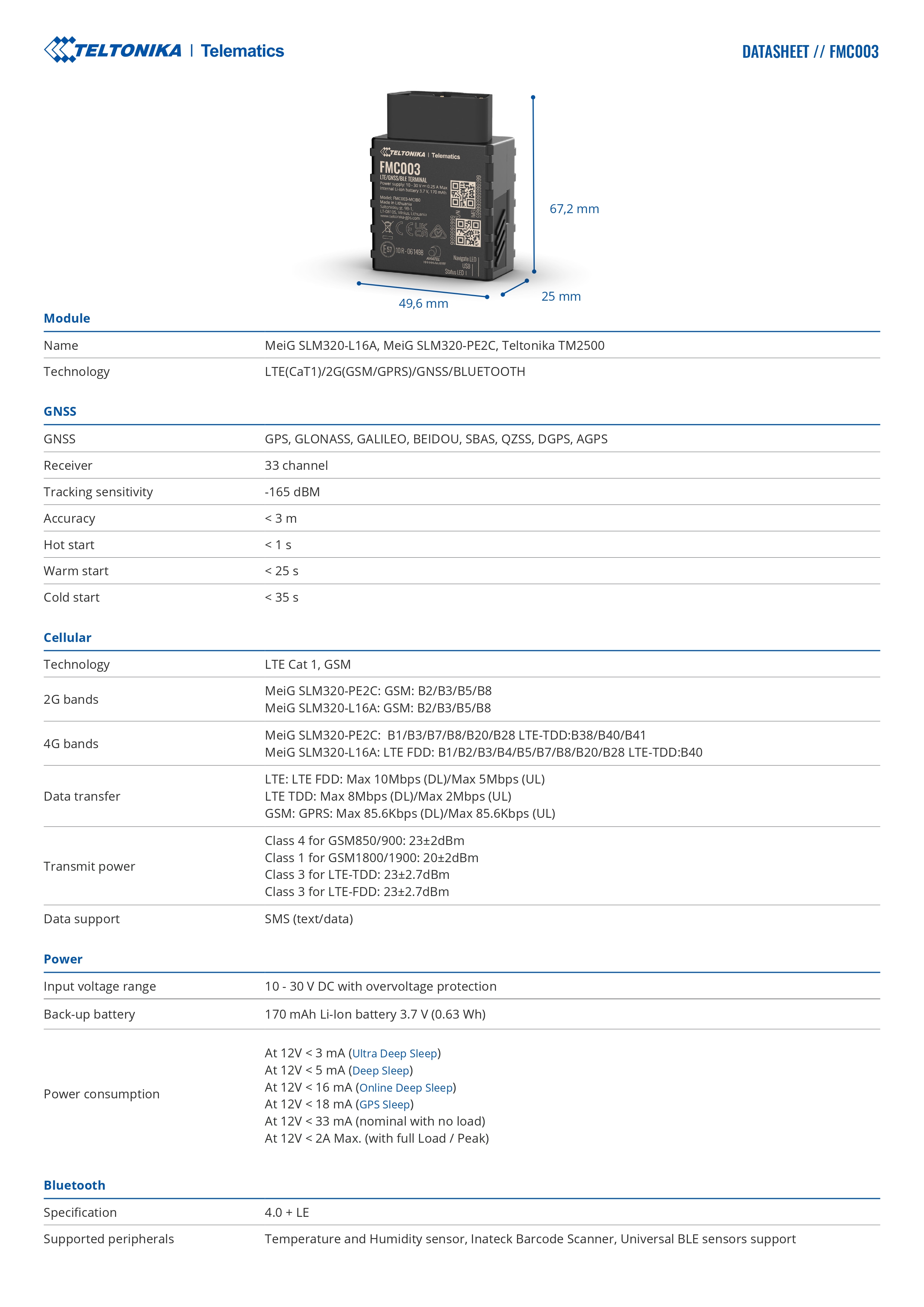 Product information