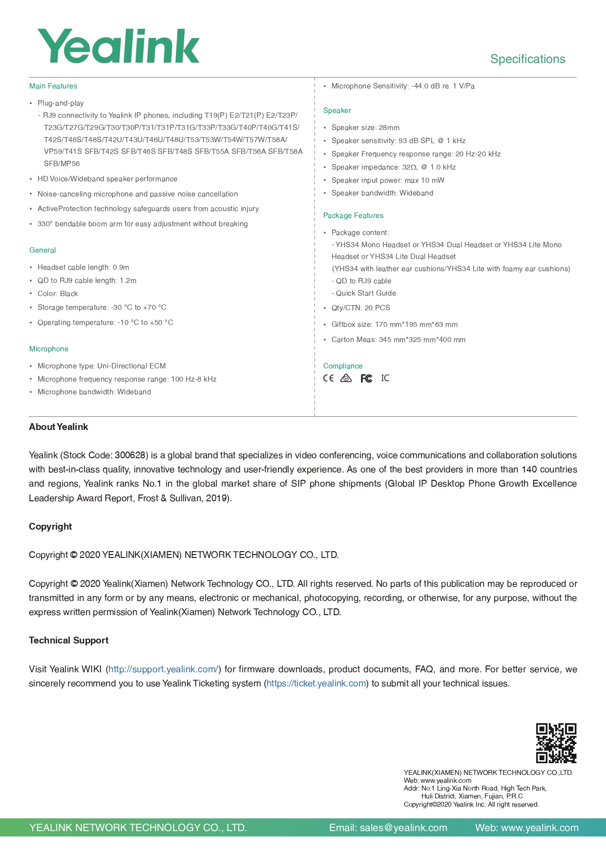 Product information