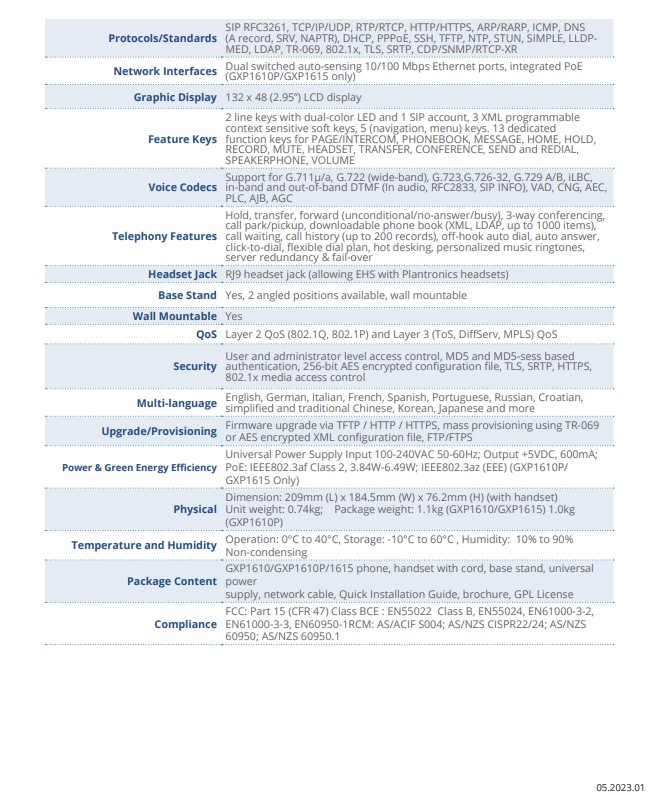Product information