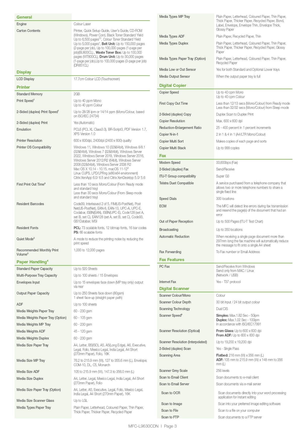 Product information