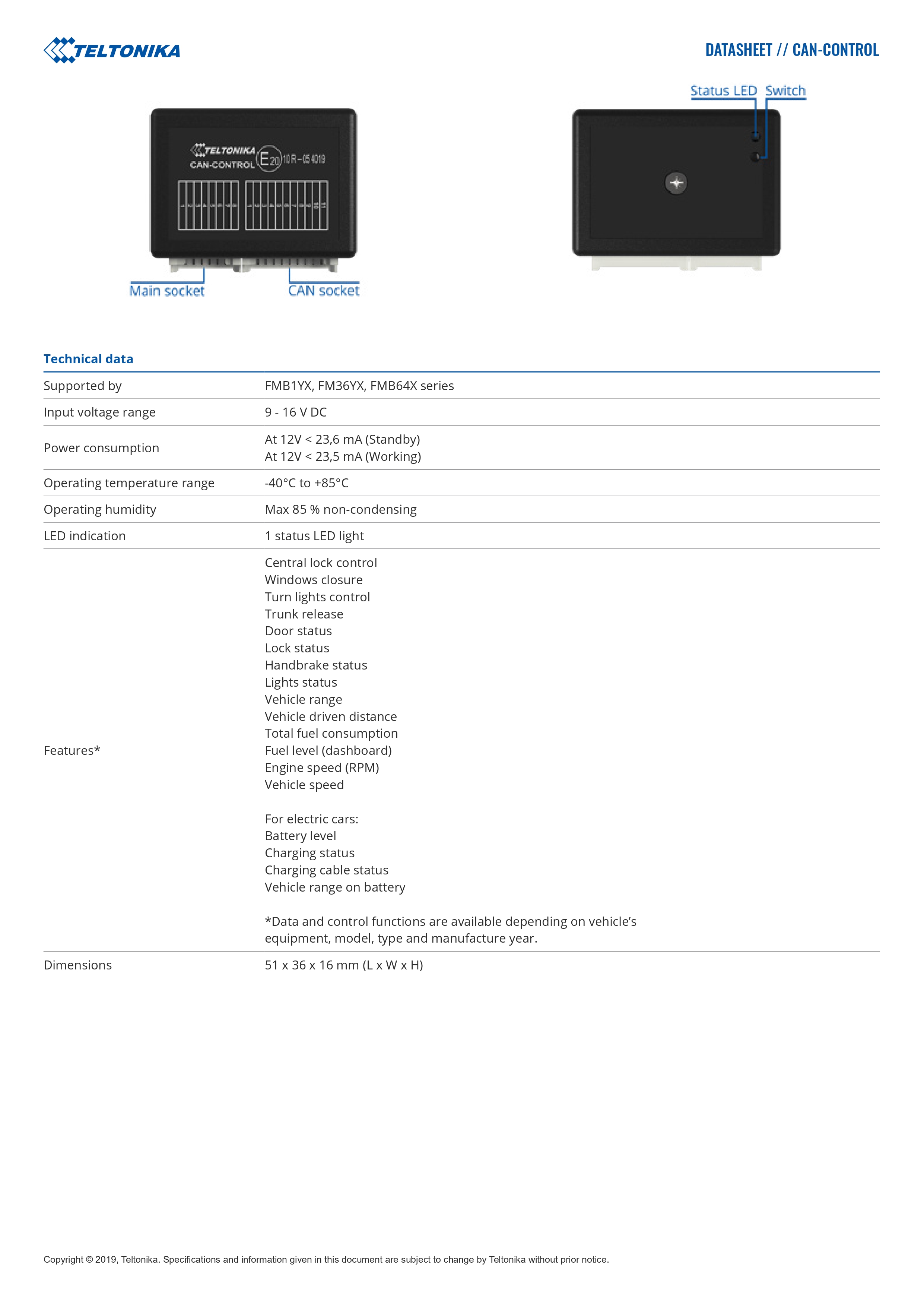 Product information