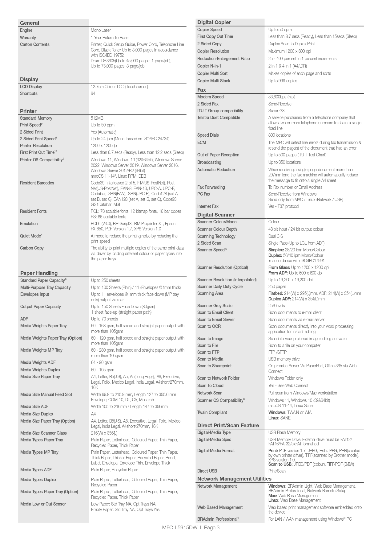 Product information