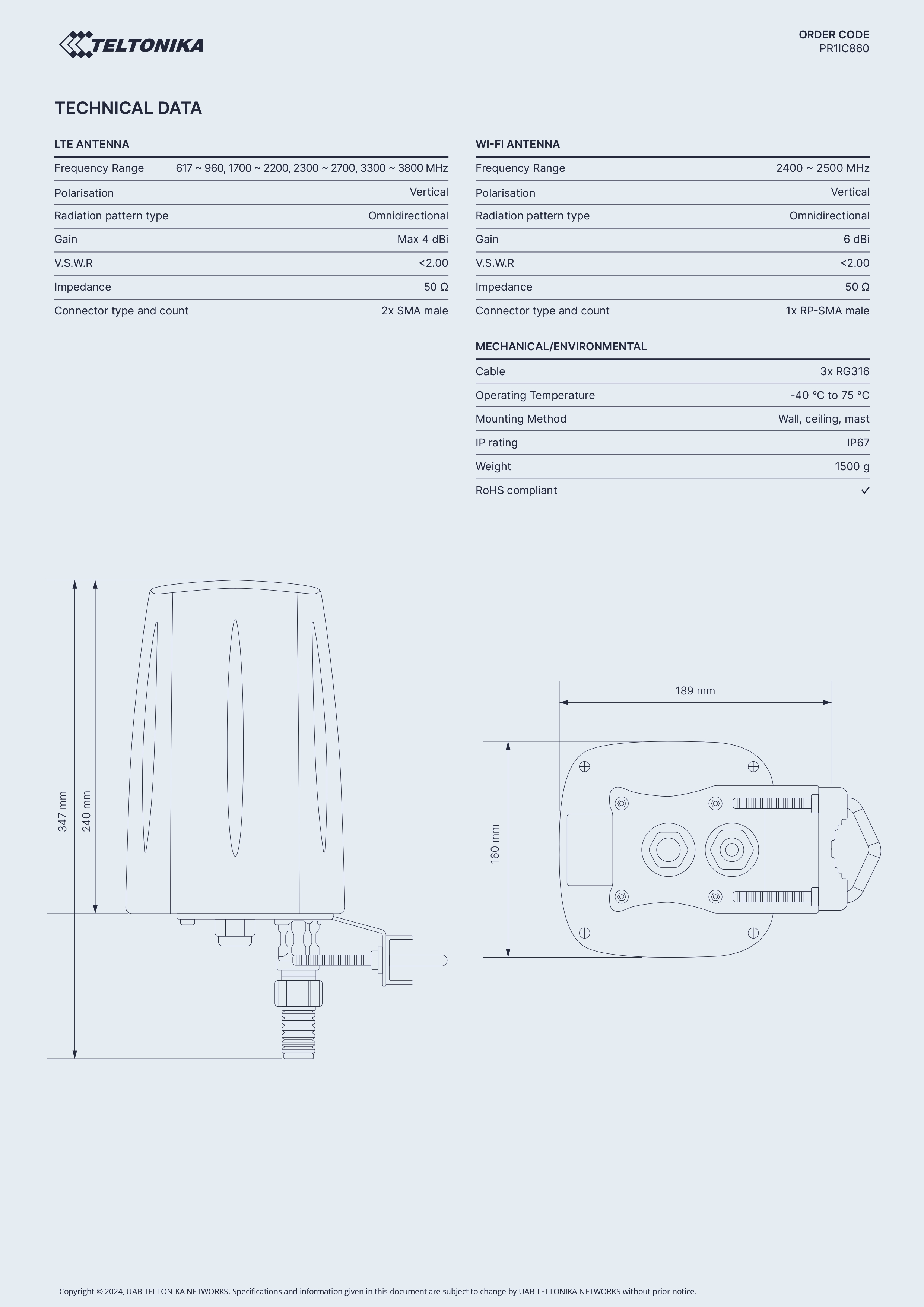 Product information