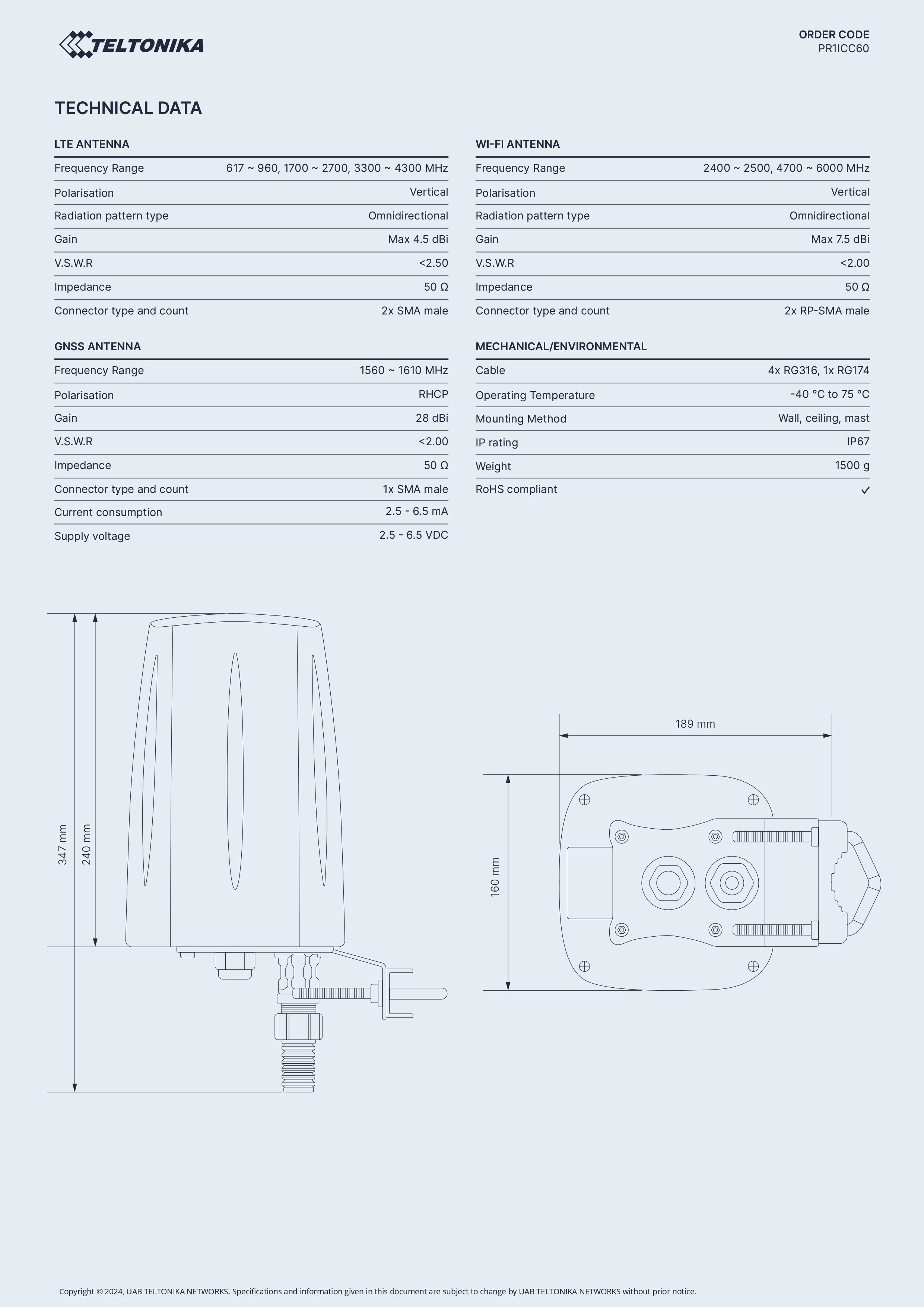 Product information