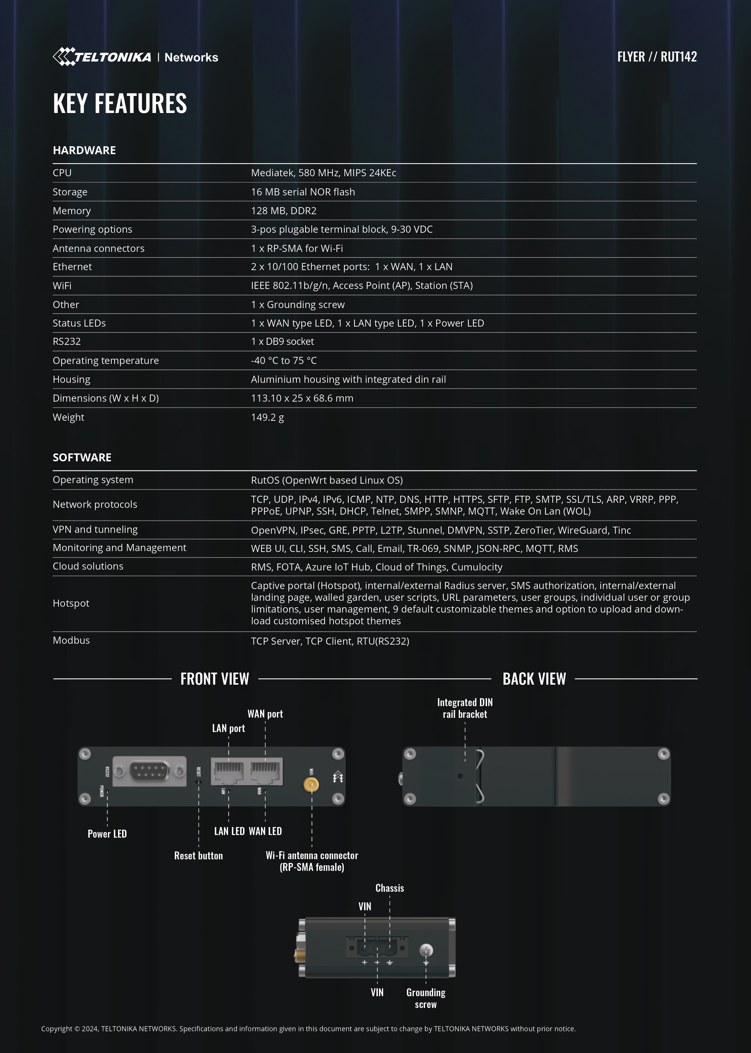 Product information