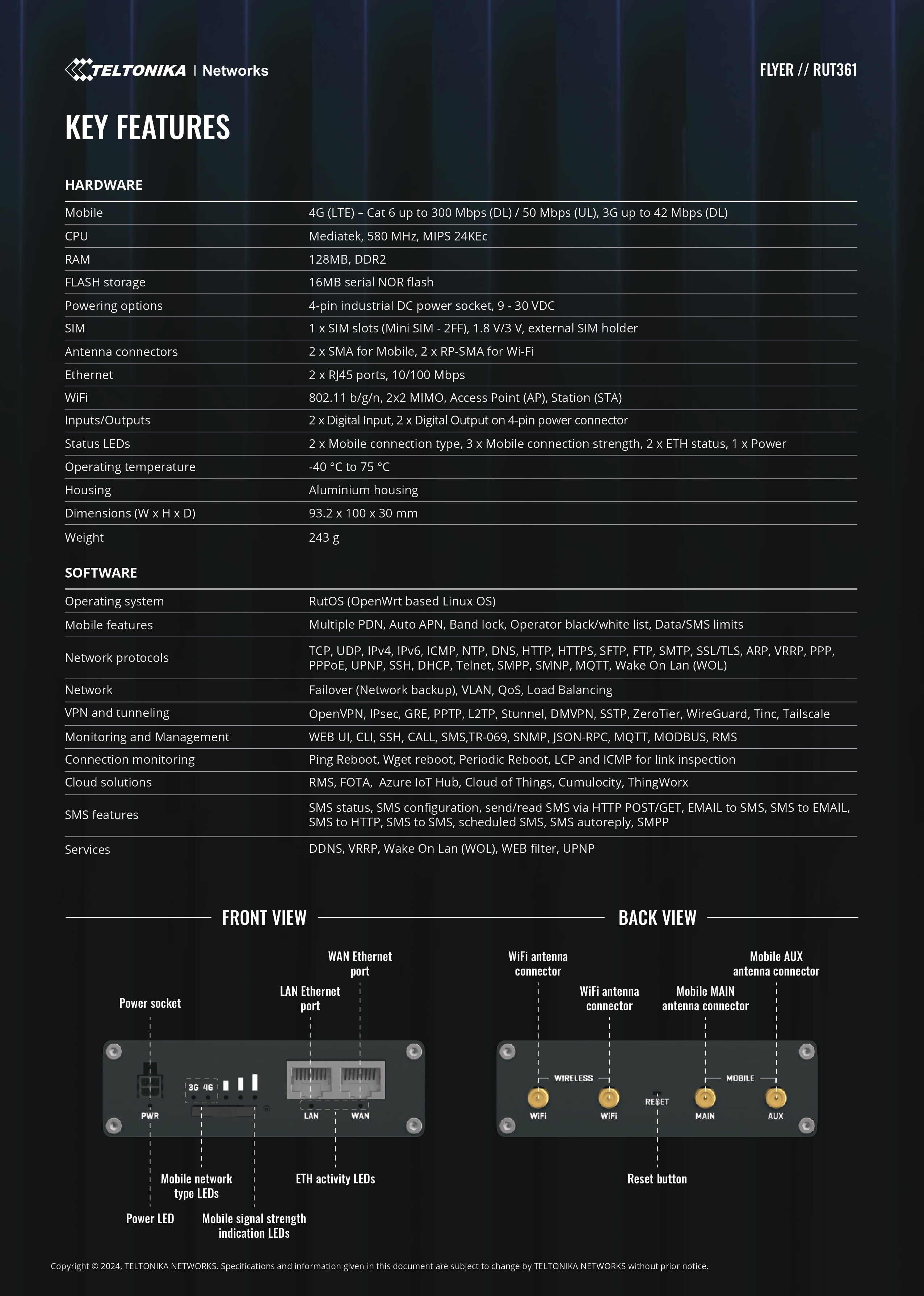 Product information
