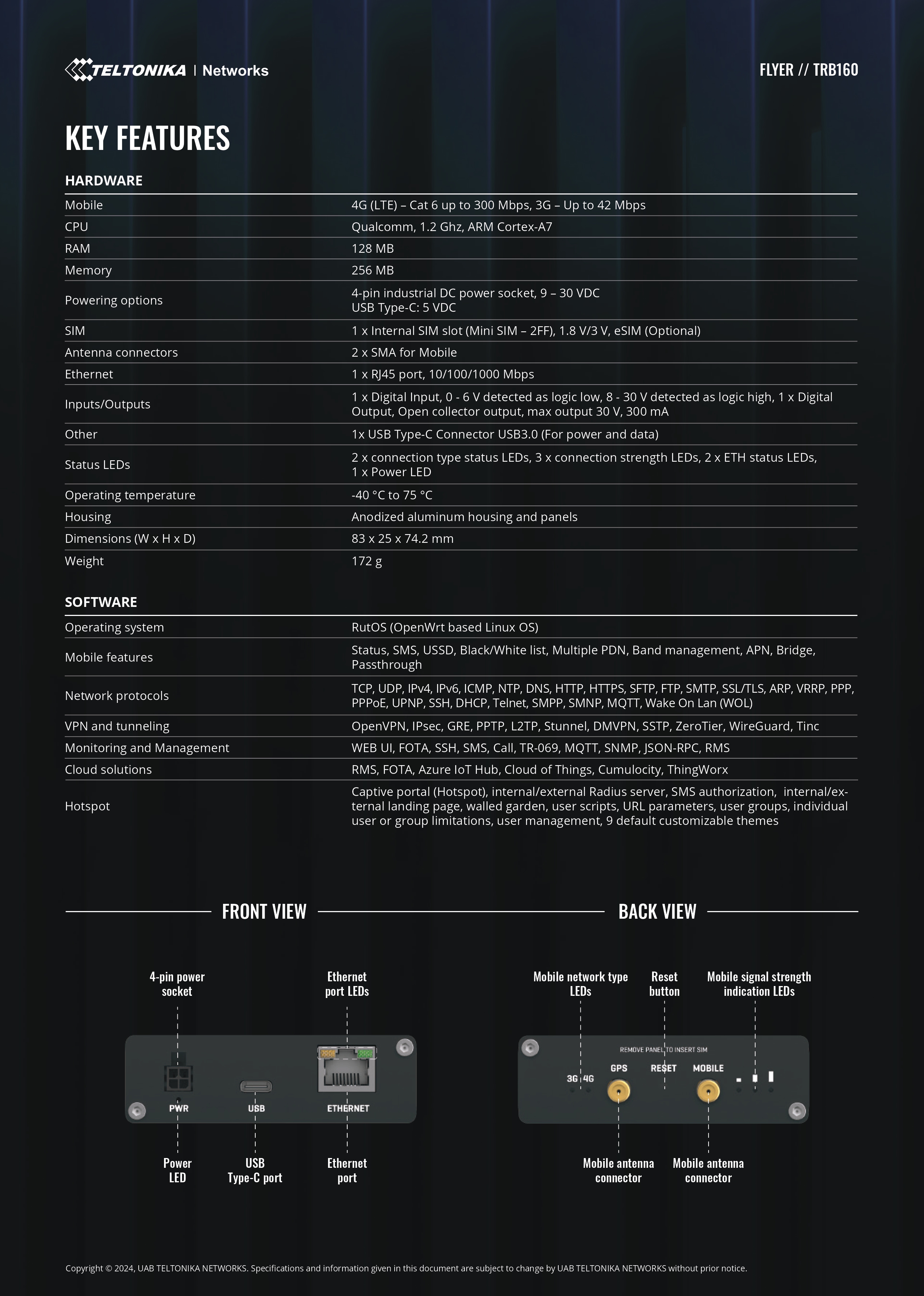 Product information