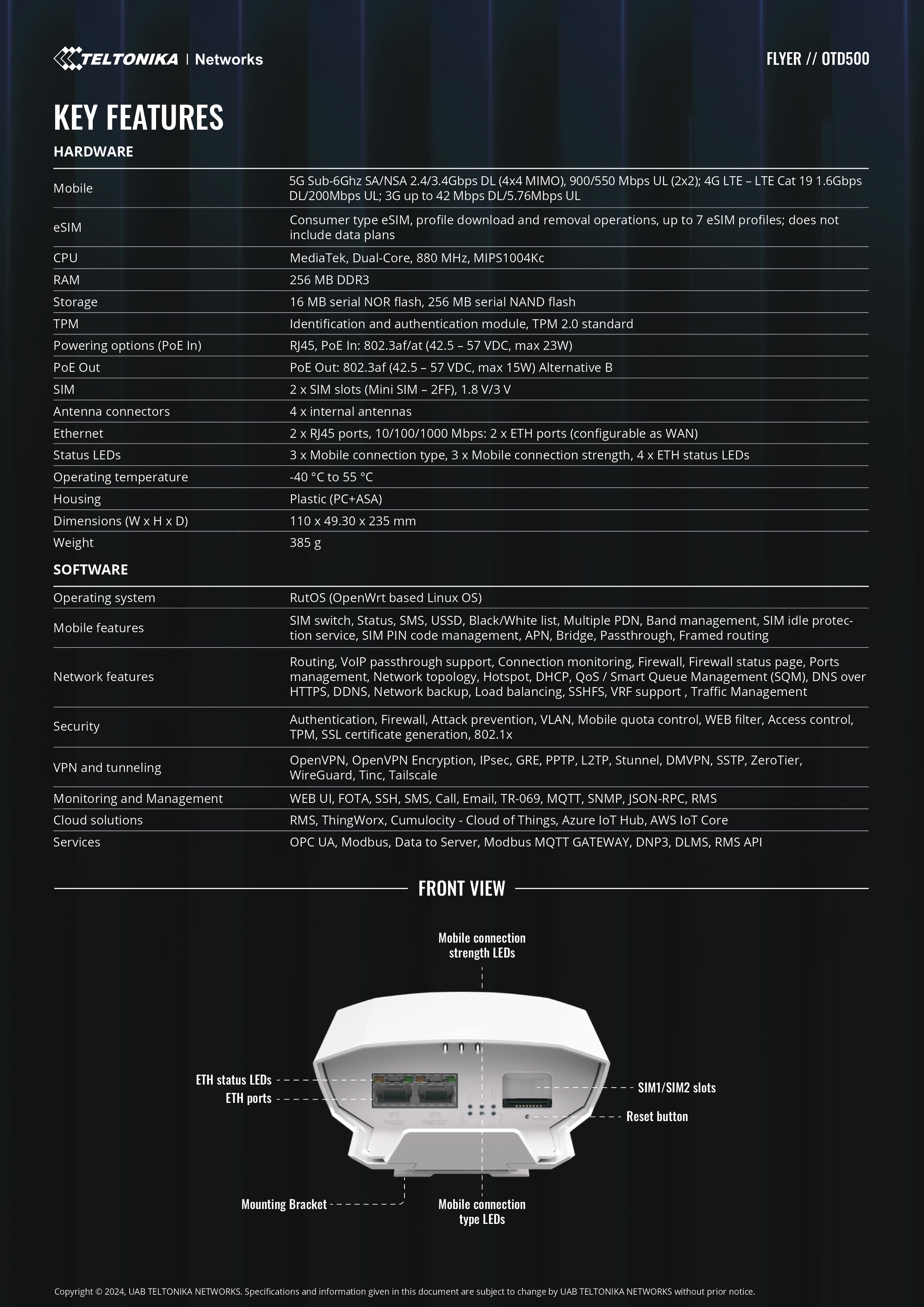 Product information