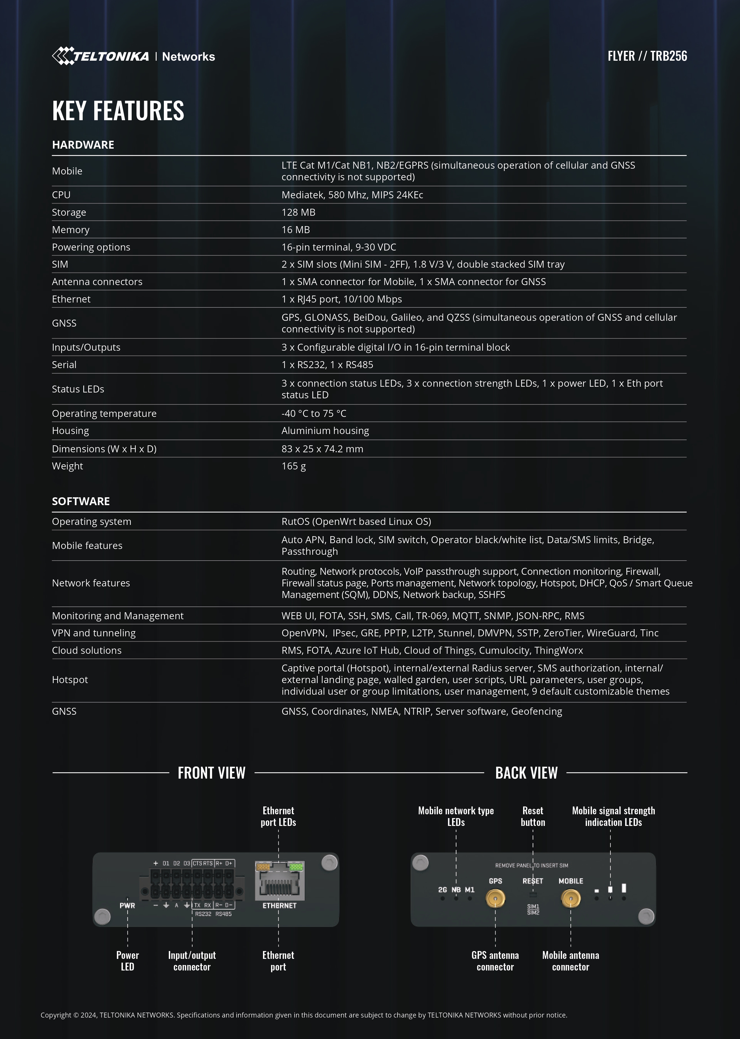 Product information