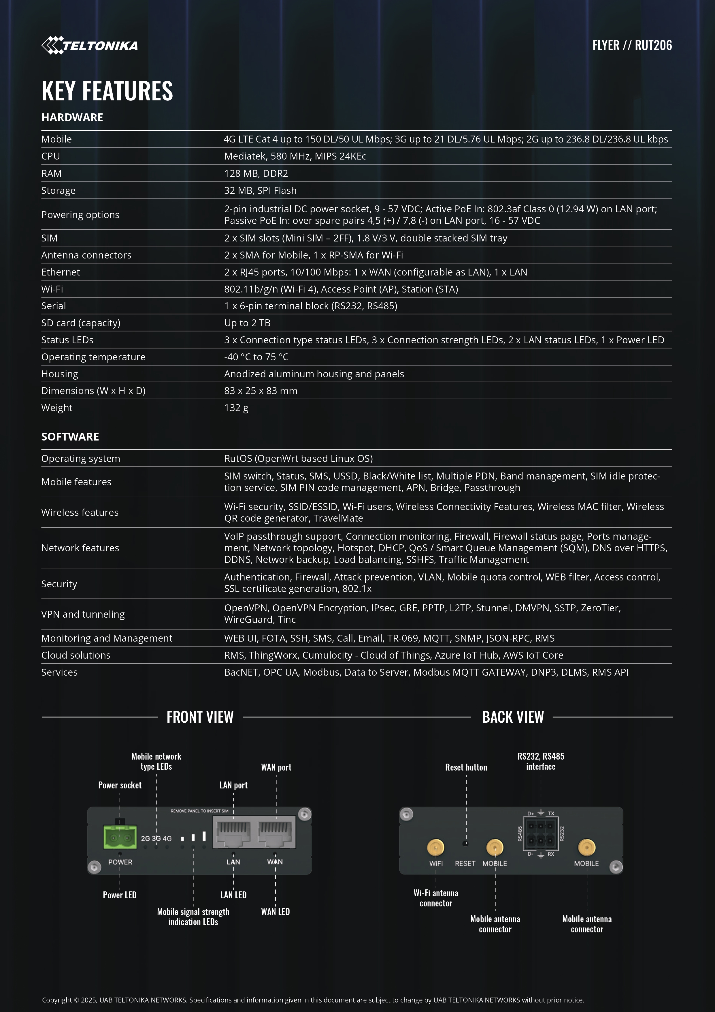 Product information
