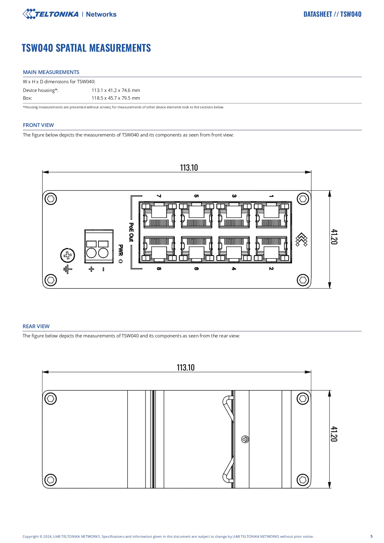 Product information