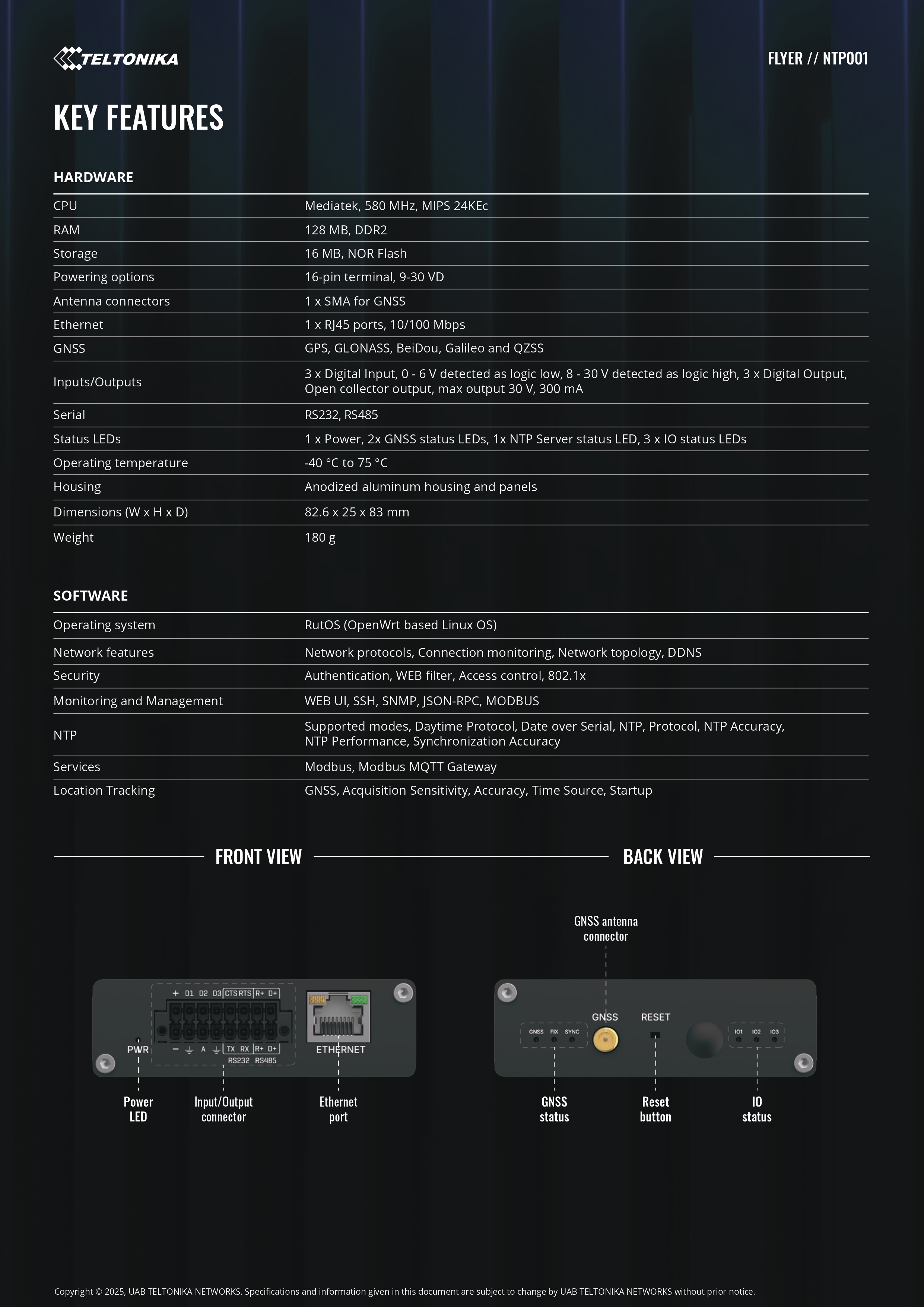 Product information