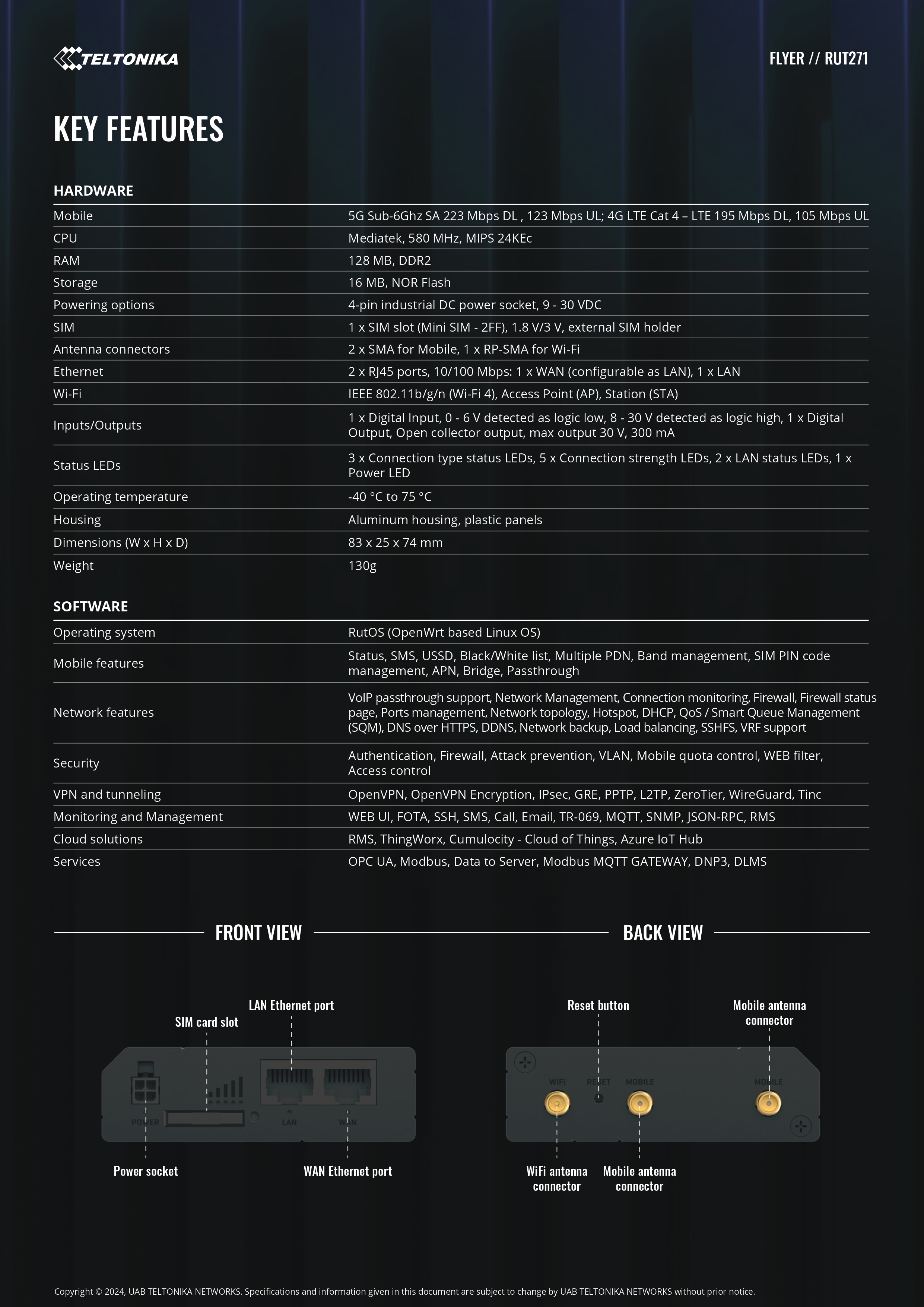 Product information