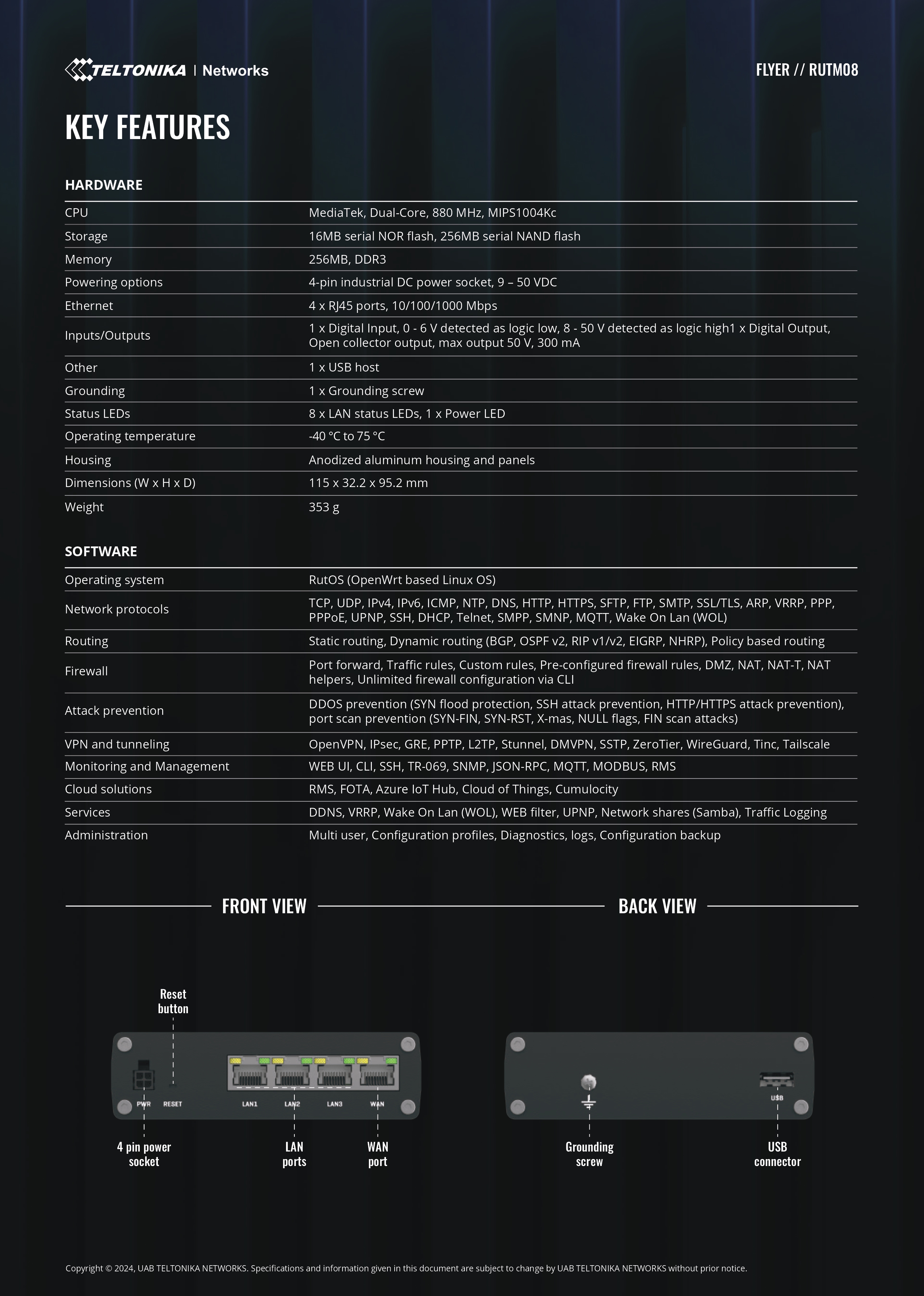 Product information