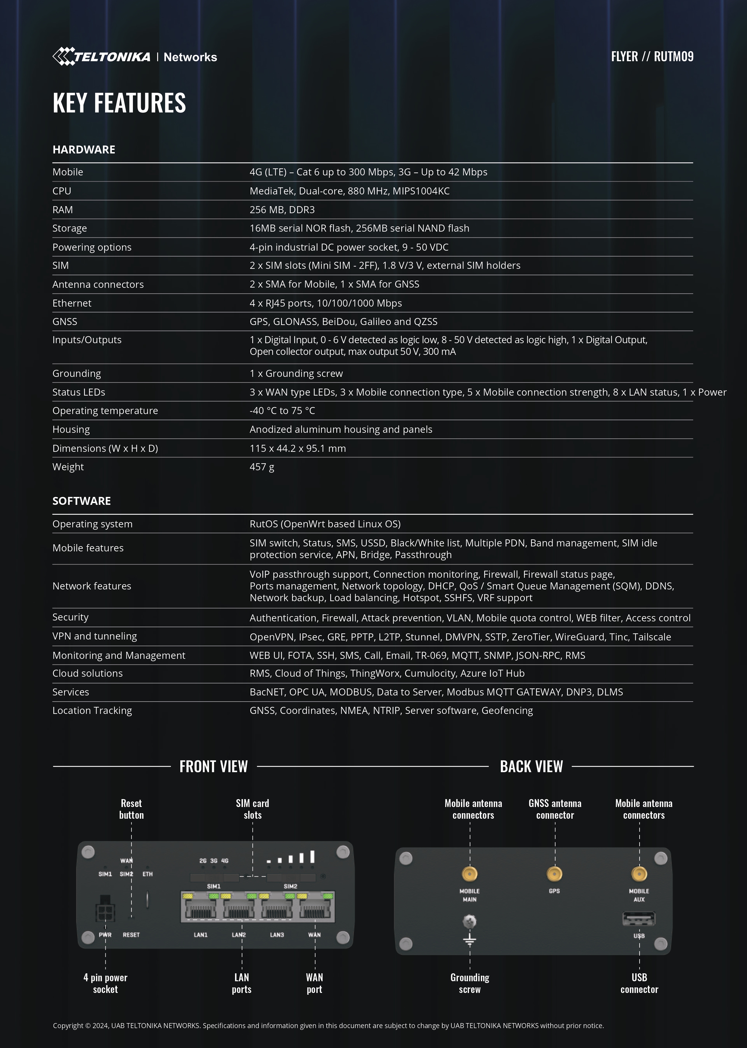 Product information