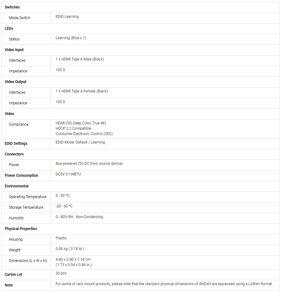 Product information