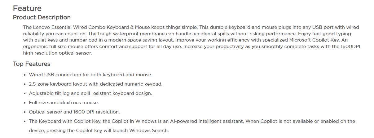 Product information