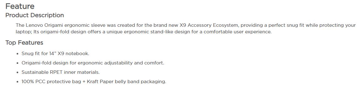 Product information