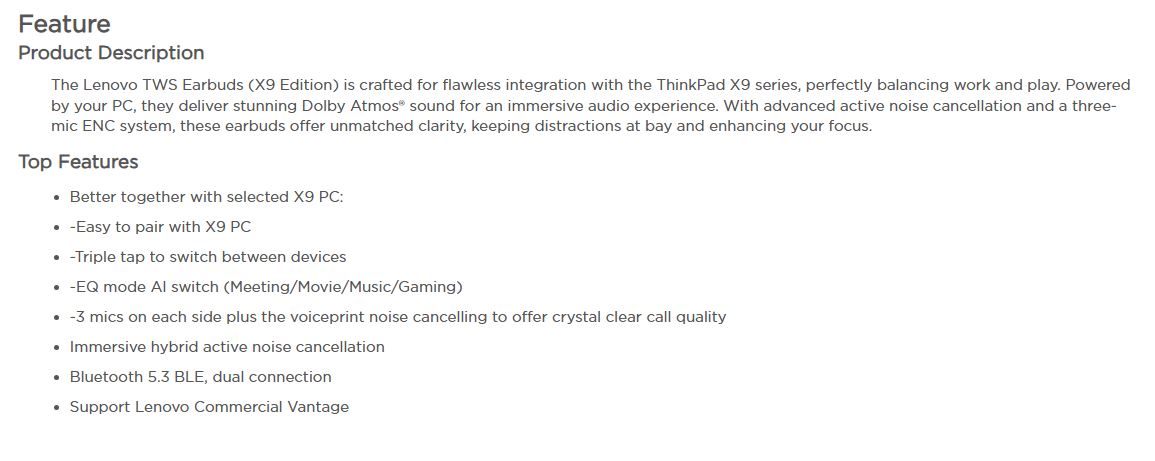 Product information