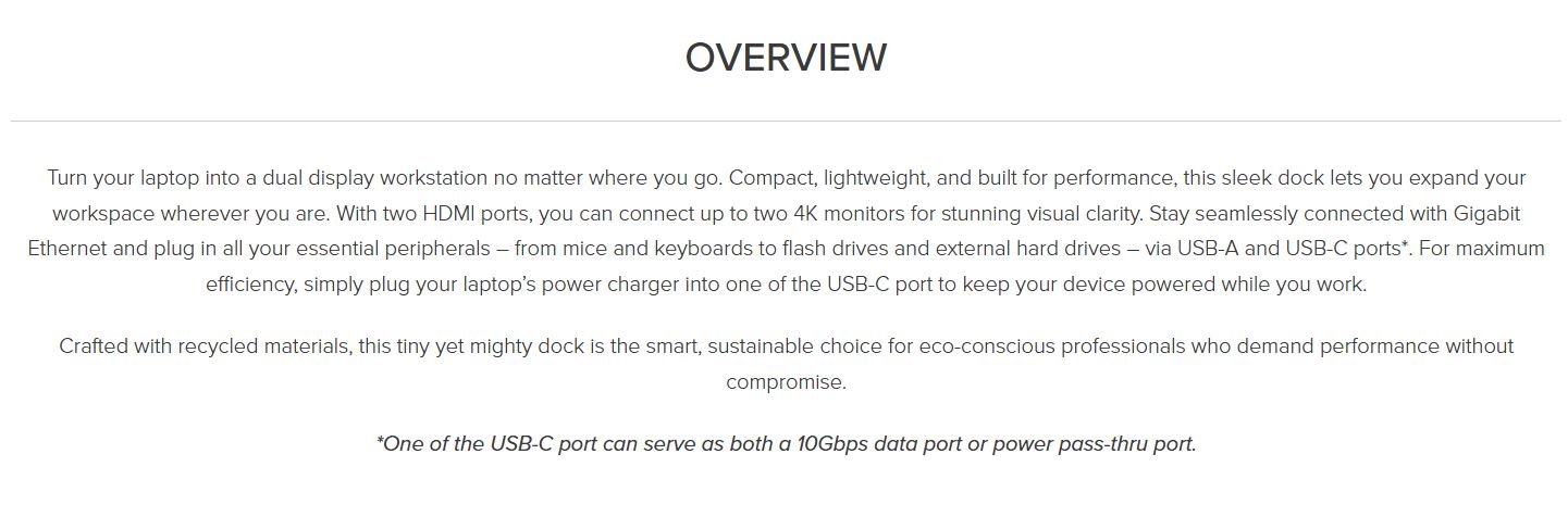 Product information