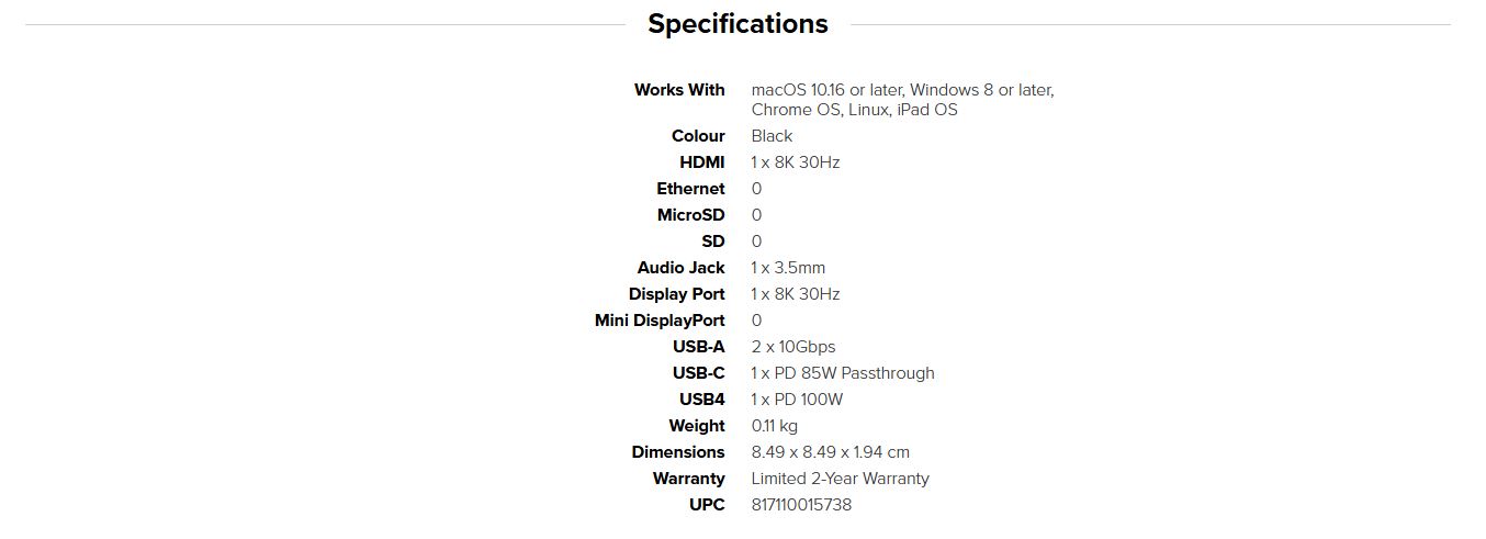 Product information