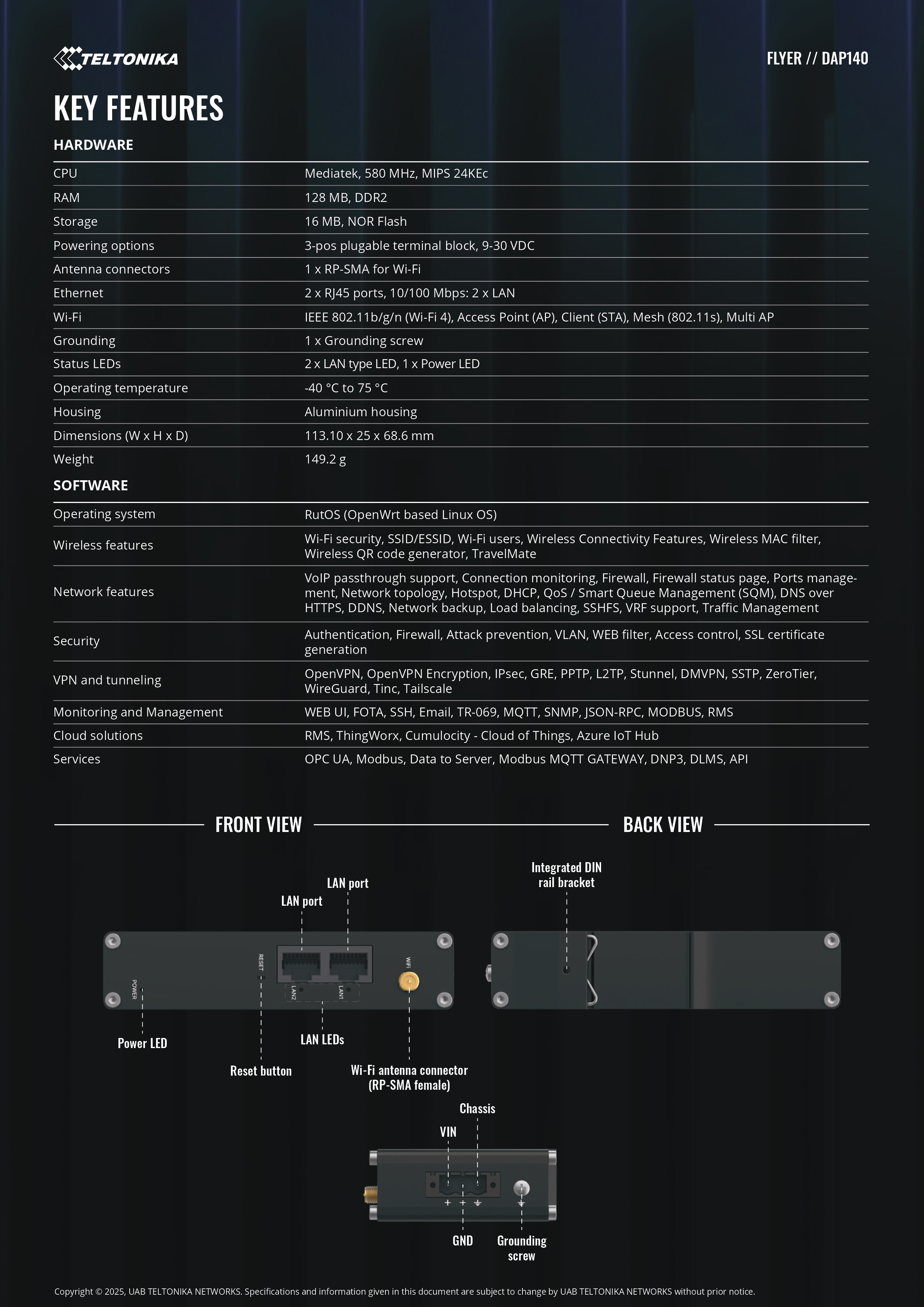 Product information