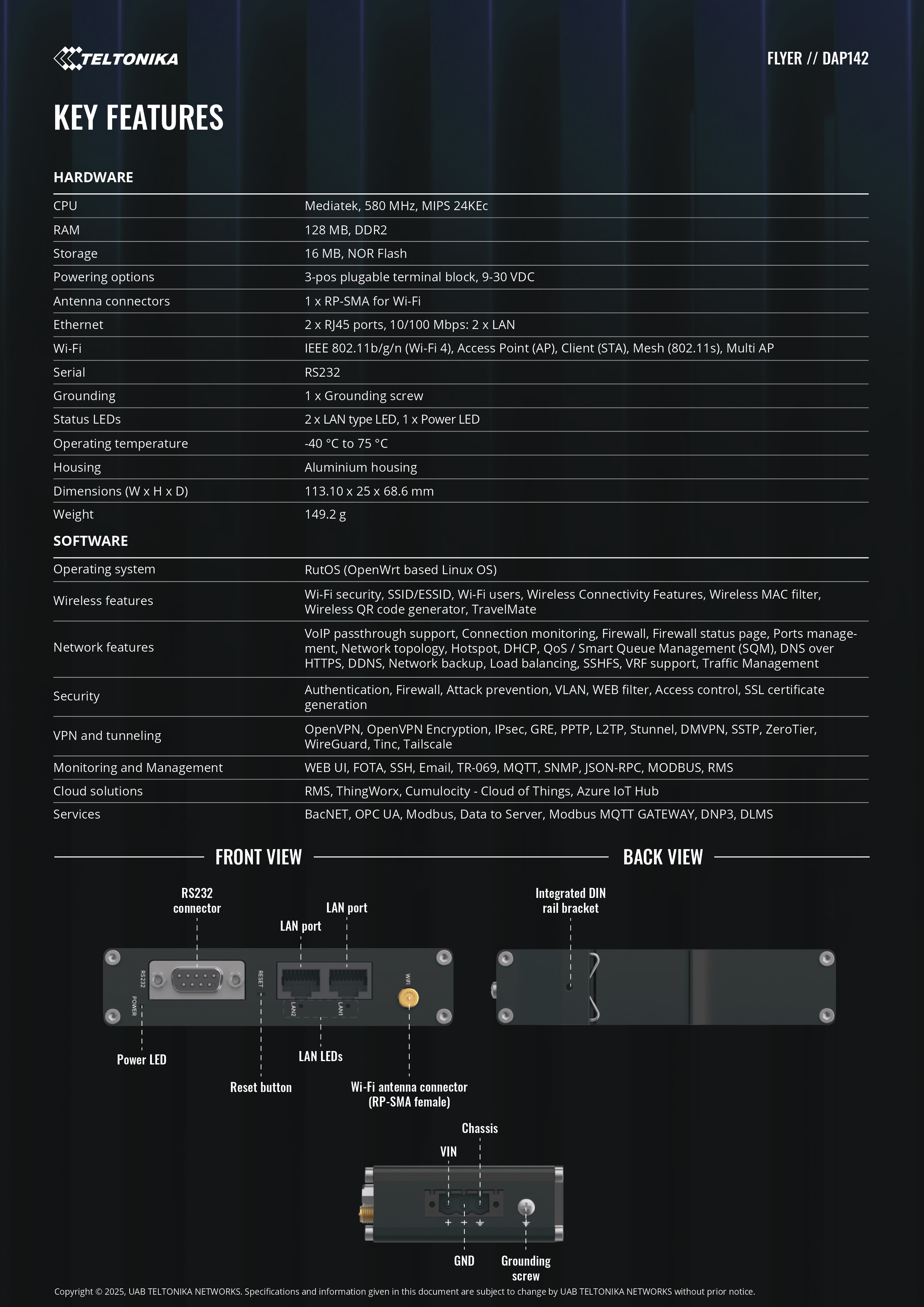 Product information