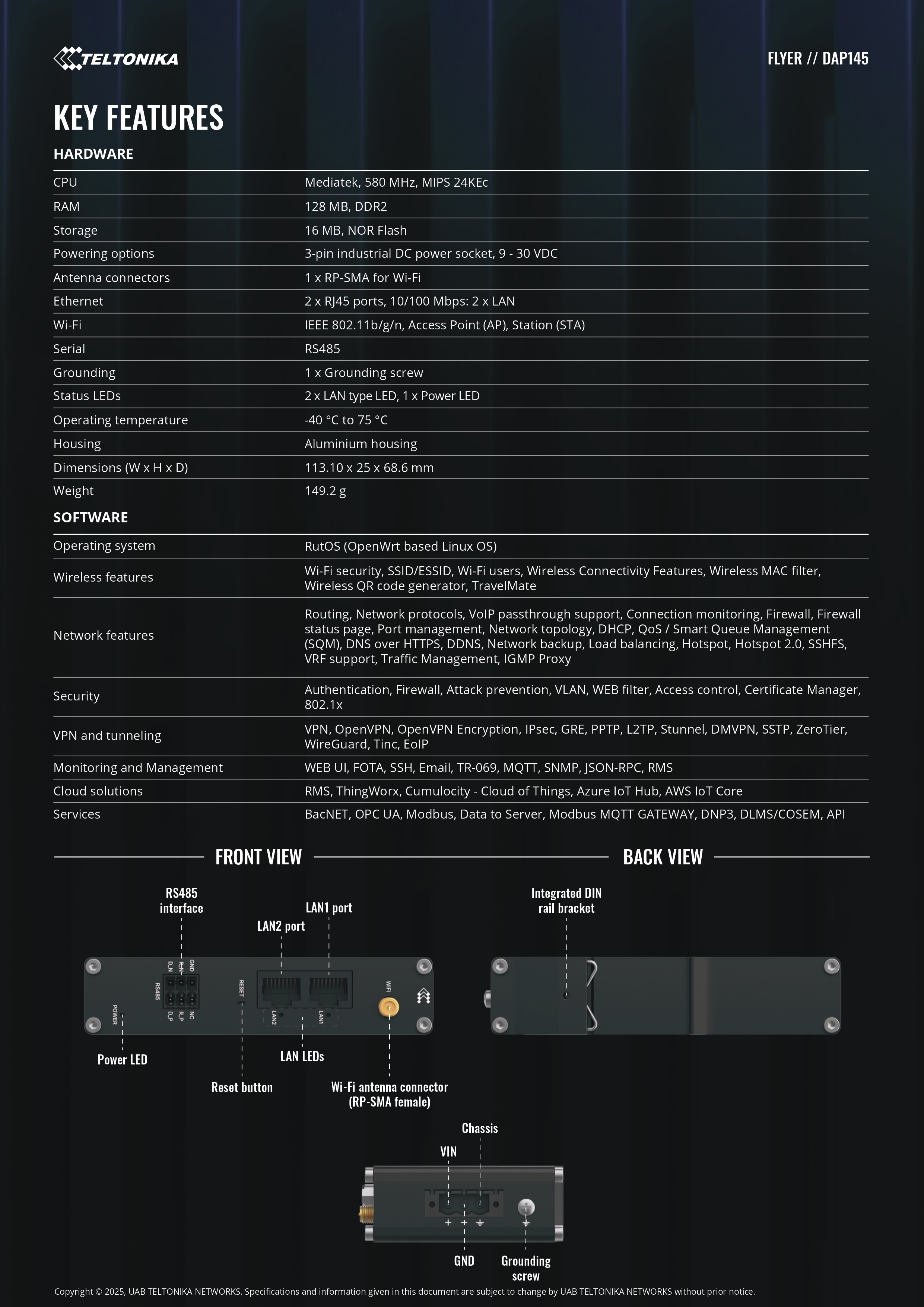 Product information