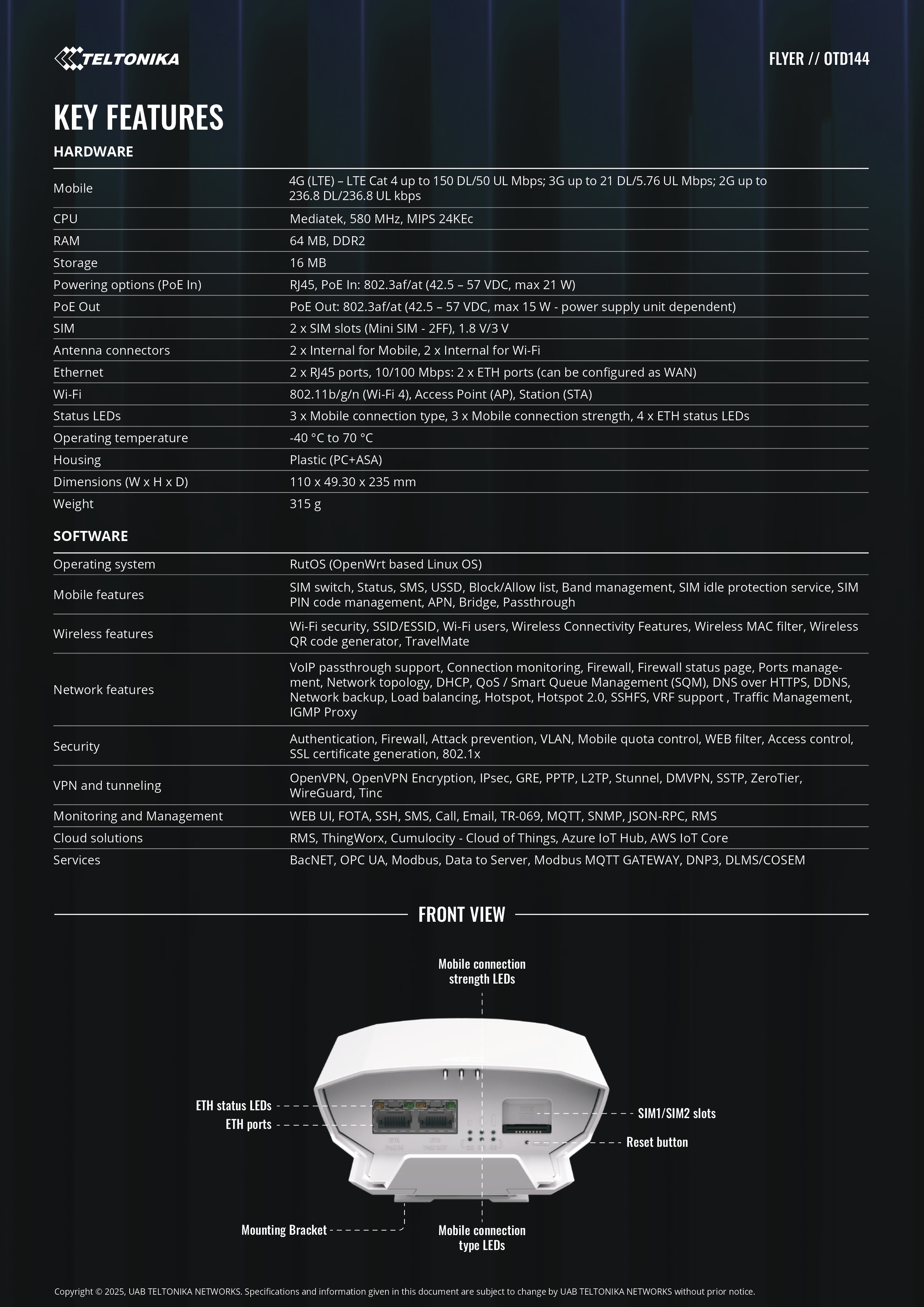 Product information