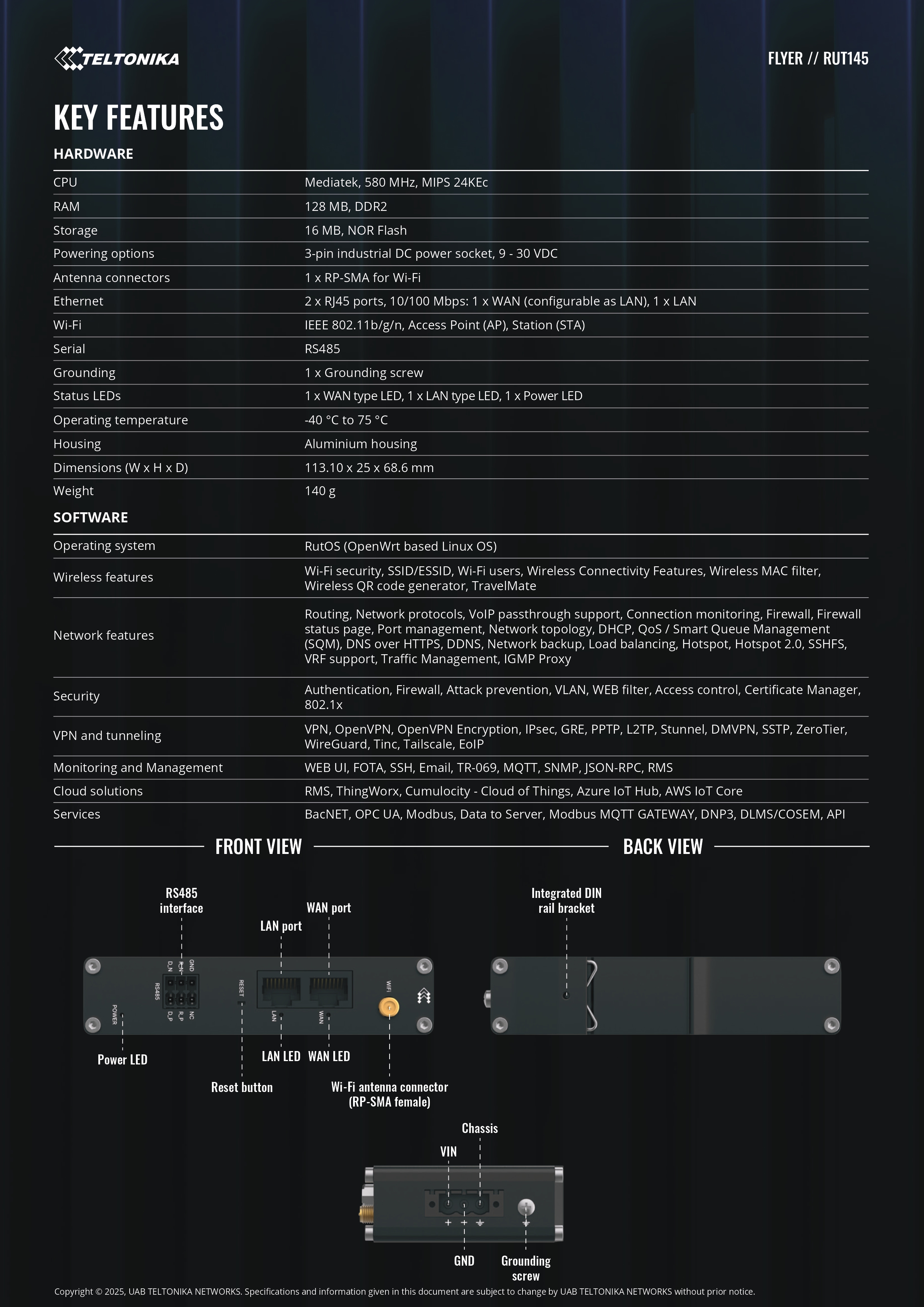 Product information