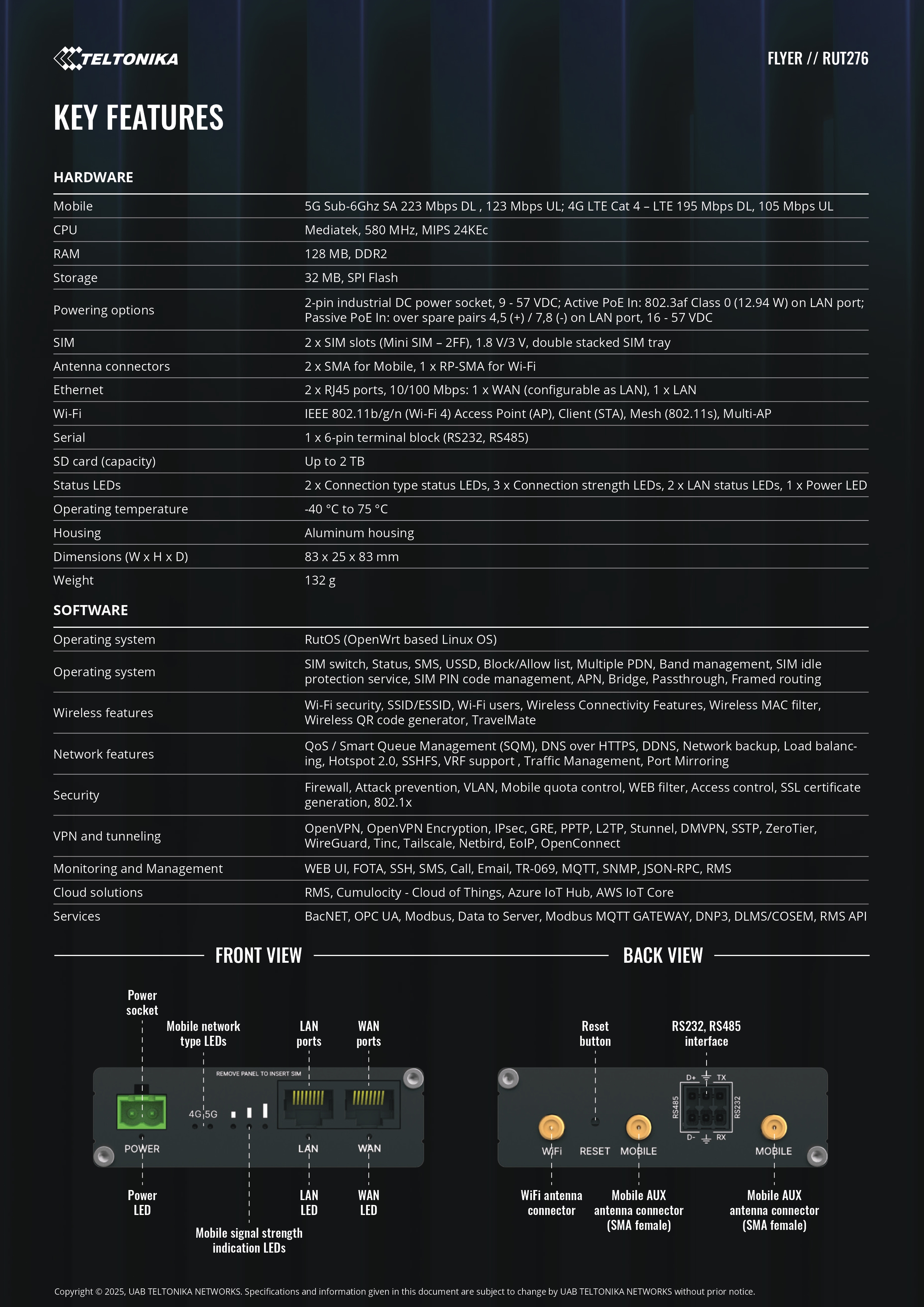 Product information