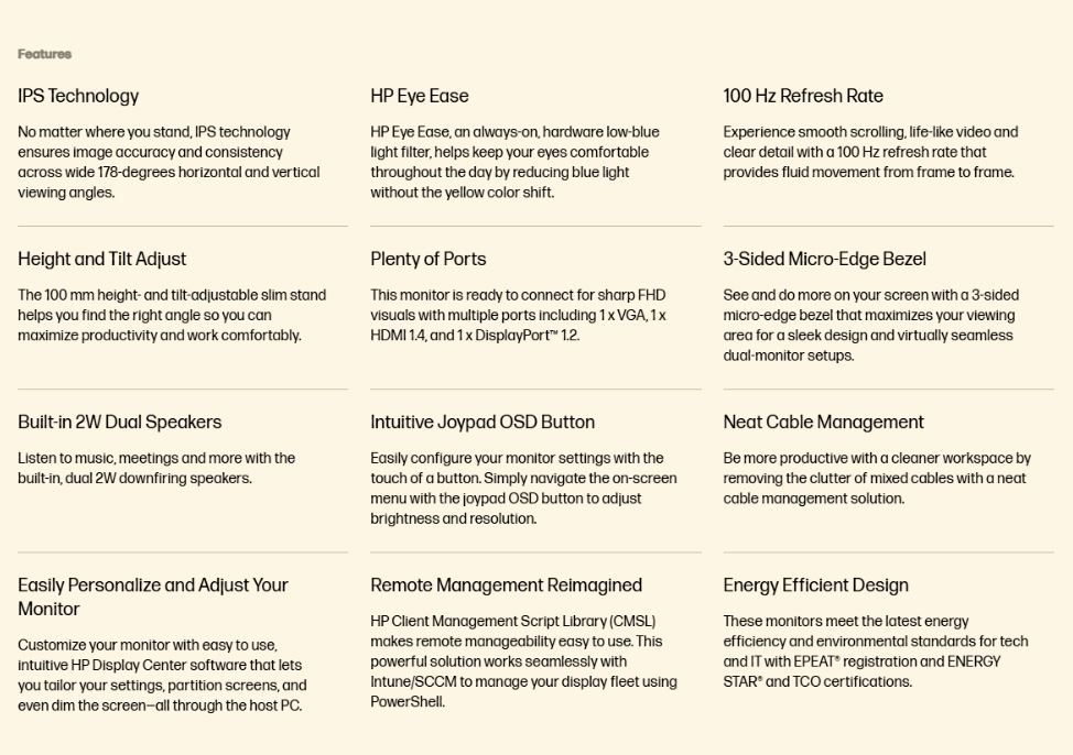 Product information