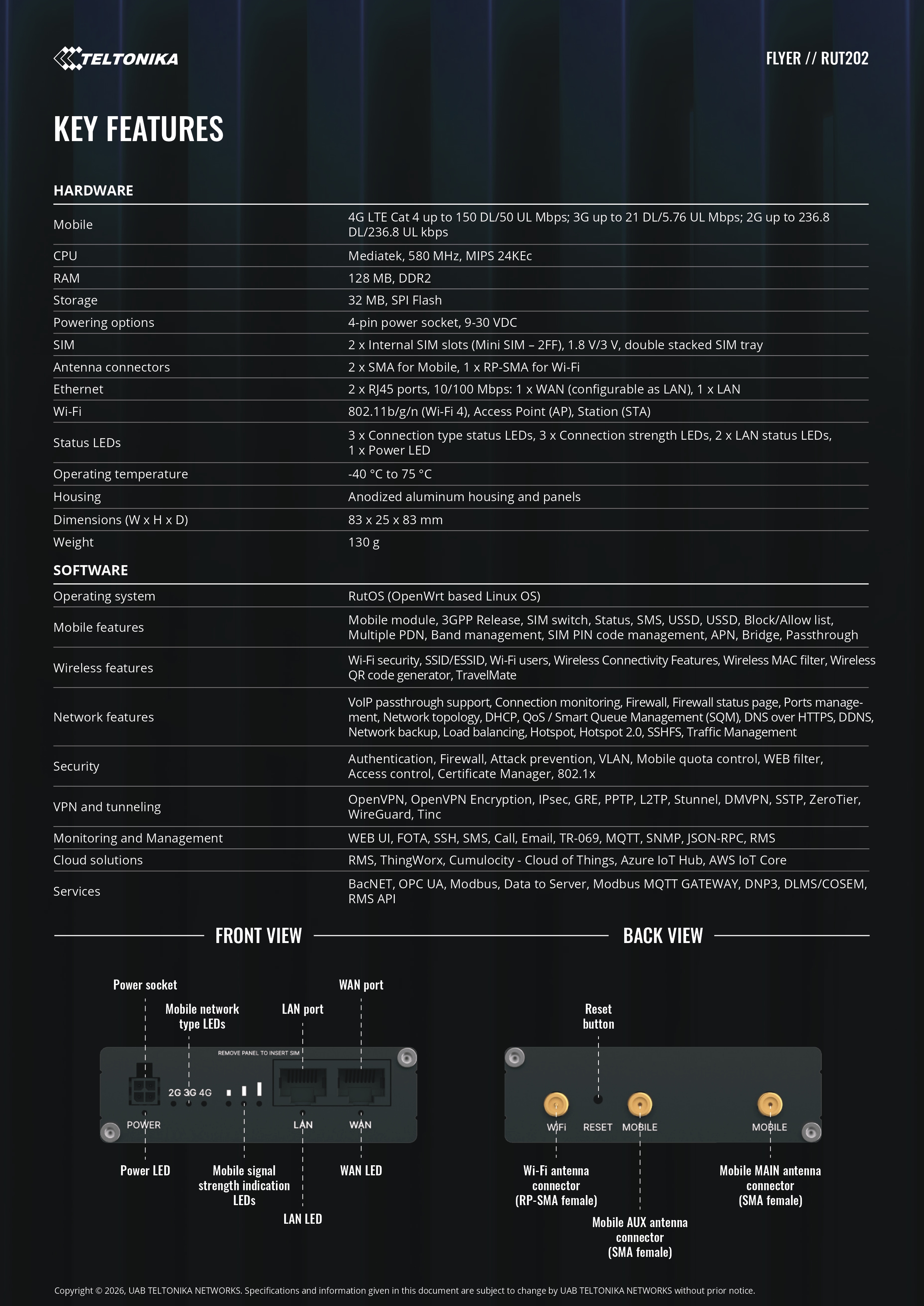 Product information