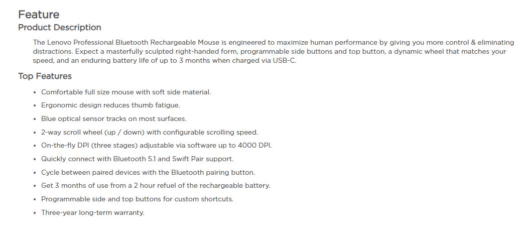 Product information