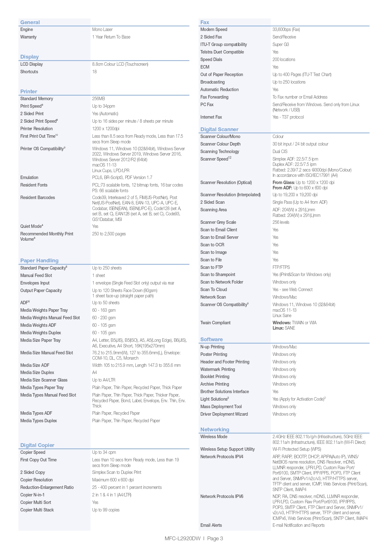 Product information