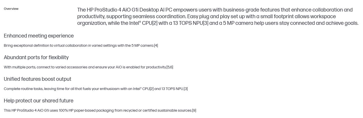Product information