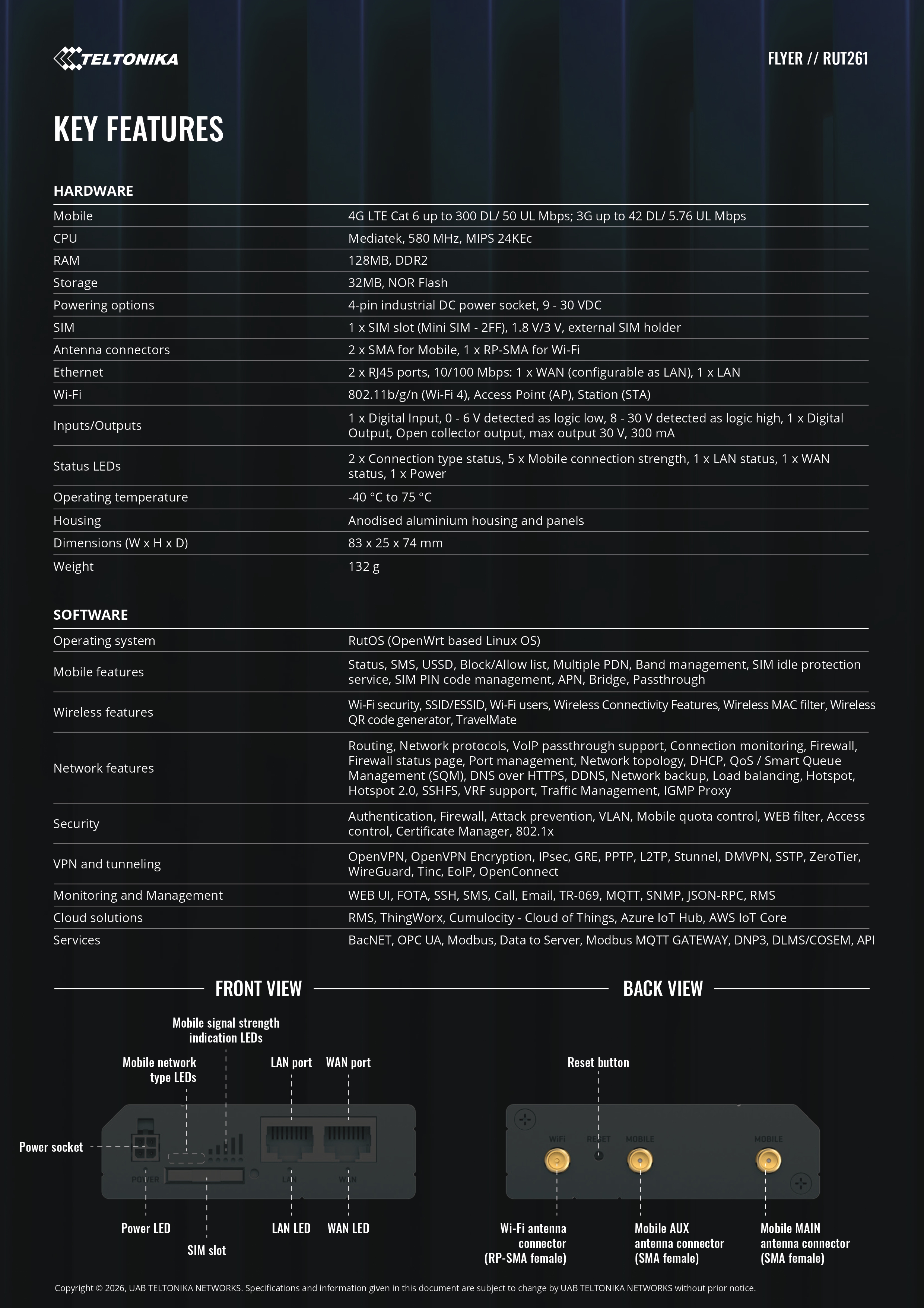 Product information